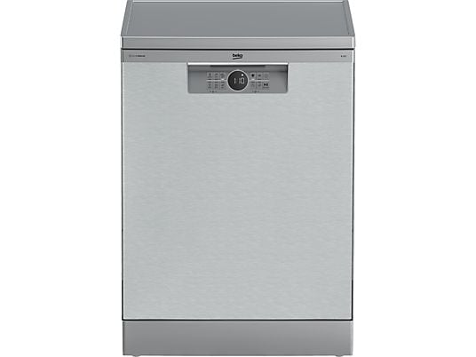 Beko BDFN26640XC lavavajillas de acero inoxidable, 9.5 l, 16 servicios, 6 programas, libre instalación, 59.8 cm.